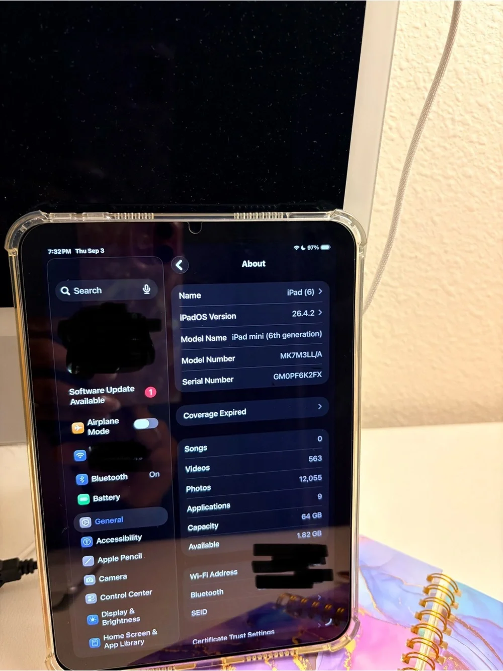Apple iPad mini 6th generation- space gray